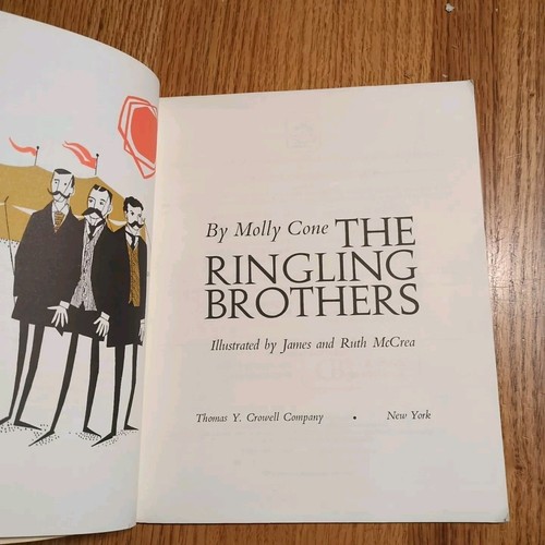 The Ringling Brothers VTG Childrens Book Cone Famous Circus Story Crowell Bio - Picture 4 of 12