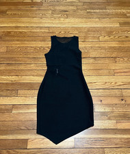Express Women's Black Asymmetrical Hem Sleeveless Dress Size 2 NEW $69.90