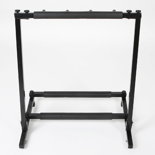 Triple Folding Multiple Guitar Holder Rack Stand Black Holds Up To 3 Guitars - Picture 12 of 15