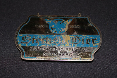 Zapfhahnschild Siechen-Bier BRAUEREI J.G.REIF A.G. NÜRNBERG   801