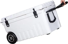 Seavilis 50QT Portable Heavy Duty Wheeled with S.S Handle Roto Molded ice Cooler