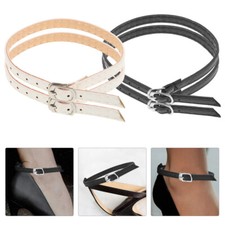 2 Pairs High Heels Artificial Leather Shoe Straps Anti-Loose Heels Ankle Straps