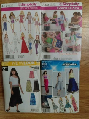 Womens Runway, Easy Bag, Doll Clothes 11.5'', Easy Skirt Beginner Sewing Patterns