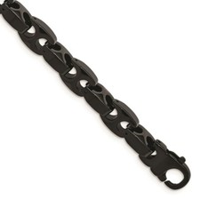 Tungsten Black IP-plated 9in Bracelet