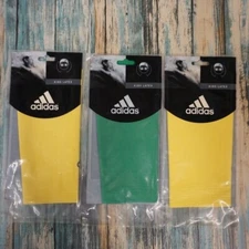 SET OF 3! light weight ADIDAS youth latex swim cap GREEN & YELLOW #224