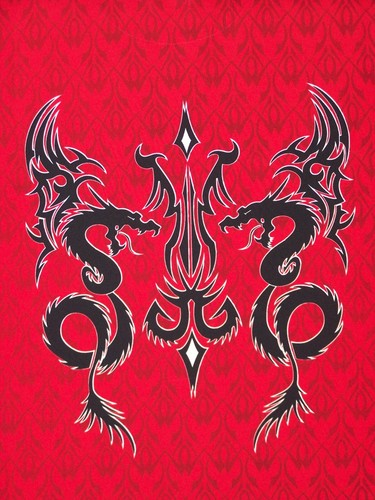 Dragons Shirt Adult Extra Large 46/48 Red Graphic Short Sleeve Button Biker Mens - Picture 11 of 16