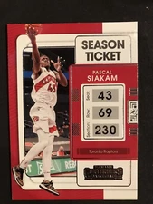 2021-22 CONTENDERS SEASON TICKET - #31 -Pascal Siakam - Toronto Raptors