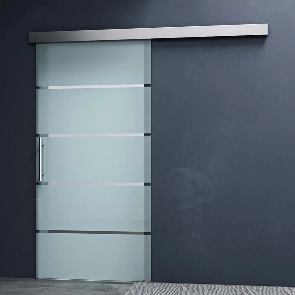 Glasschiebetür komplettset Softclose Zimmertür Softstop Schiebetür 8mm ESG NEU!! - Bild 2 von 4