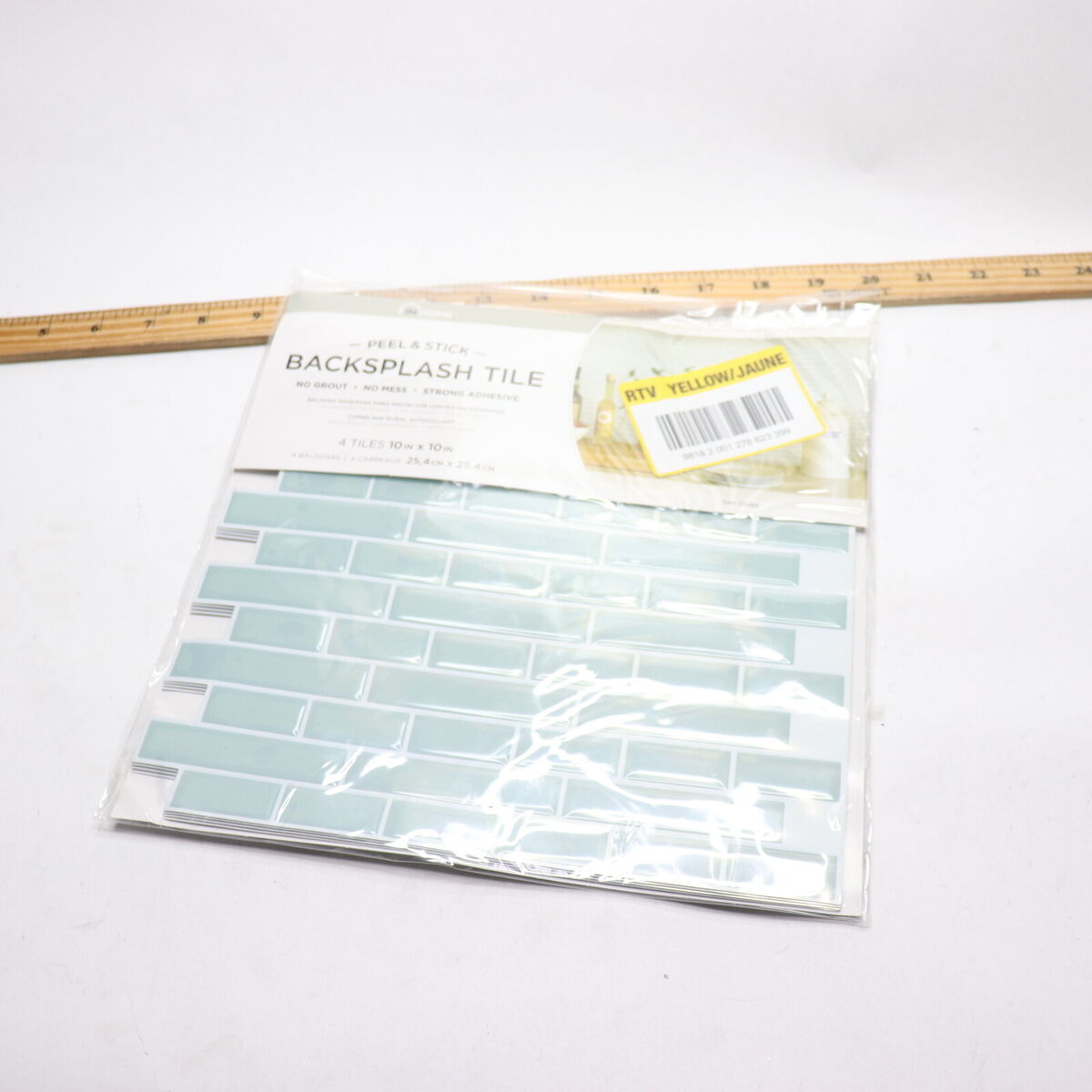 InHome Sea Glass 10 in. x 10 in. Peel and Stick Resin Backsplash Tiles (4-Pack) InHome Sea Glass 10 in. x 10 in. Peel and Stick Resin Backsplash Tiles (4-Pack)