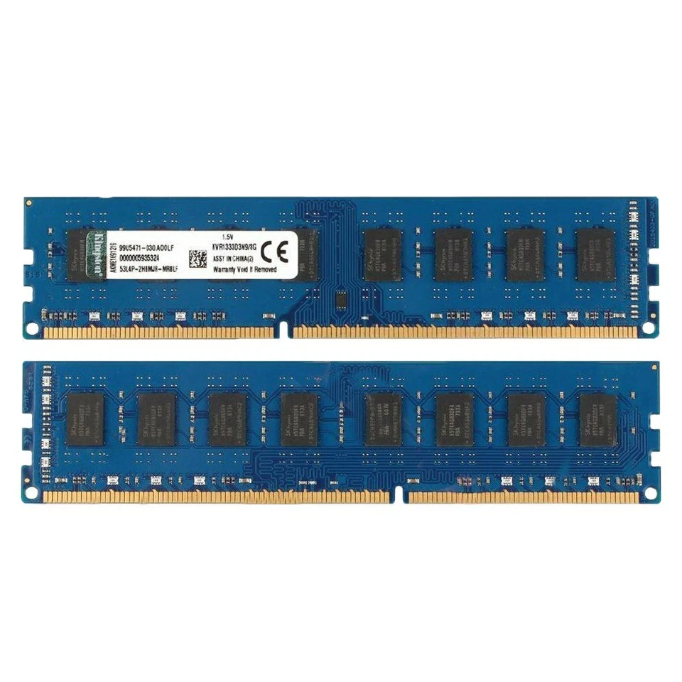 Kingston 16GB Kit 2x 8GB DDR3 1333Mhz PC3-10600U KVR1333D3N9/8G Desktop Memory - Image 3 of 4
