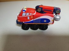 Chuggington Wooden Chug Patroller Jackman Train VG Condition works w Thomas
