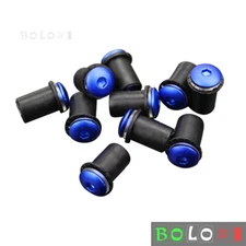 10Pcs Motorcycle M5 Windshield Fairing Bolts Kit Well Nut/Bolt/Washer Universal