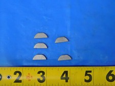 5PC PLAIN STEEL WOODRUFF / HALF-MOON KEYS 5 1/8 x 5/8 .1250" .6250"