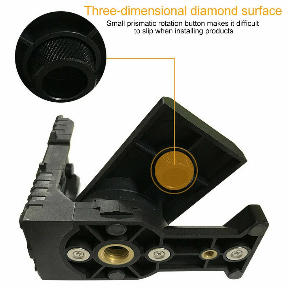 Laser Level Bracket 180°L Shape Magnetic Magnetic Tripod Adapter Base Wall Mount