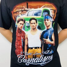 Vatos Locos Sangre por Sangre Carnalismo Playera Negra Dragon's T-Shirt Mexico