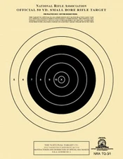 TQ-3/1(P) NRA Official 50 Yard Smallbore Rifle Target ( 100 pack ) [ aka A-9 ]
