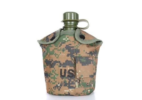 Outdoor Hiking Camping Military Water Canteen Double Ear Cup With Bag 3pcs Set - Picture 20 of 25