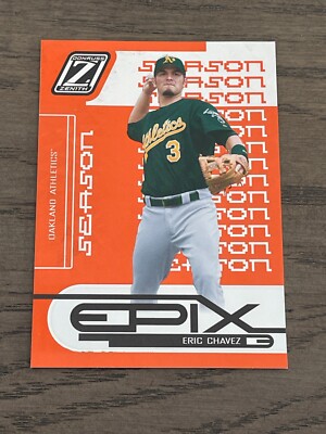 2005 Donruss Zenith Epix Orange Season Eric Chavez #E-11 Athletics /350