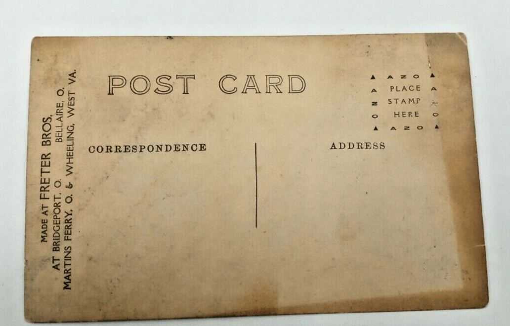 Antique RPPC Martins Ferry Ohio Livery Workers with Horses Postcard GUC