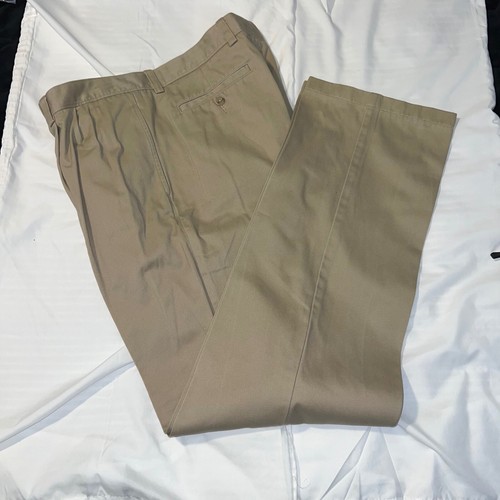 Cutter & Buck Khaki Hose Plissee Freizeit Anzughose Herren Größe 36