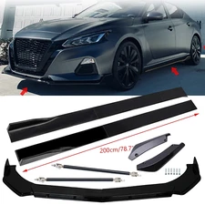 For Nissan Altima 2019-2022 &Si 78.7" Side Skirt /Rear Front Bumper Lip Splitter