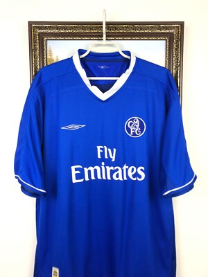 Chelsea Home football shirt 2003 Soccer Umbro Jersey Mens Trikot