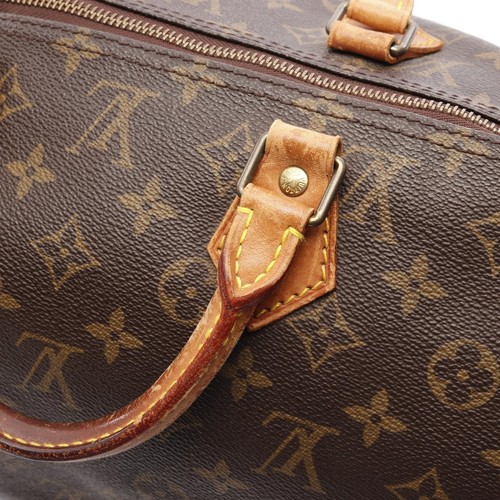 LOUIS VUITTON Speedy 40 Handtasche M41522 Monogram Canvas Leder Braun Gebrauc... - Bild 8 von 10