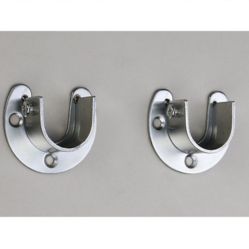 4 PC Shower Curtain Rod Clothes Rail Closet Clothes Rail Round Tube