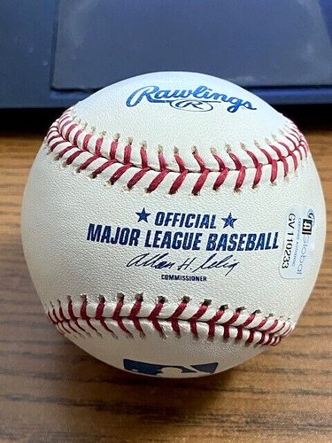 JAY GIBBONS 2 SIGNED AUTOGRAPHED OML BASEBALL! Orioles, Dodgers! GAI! - Picture 2 of 2