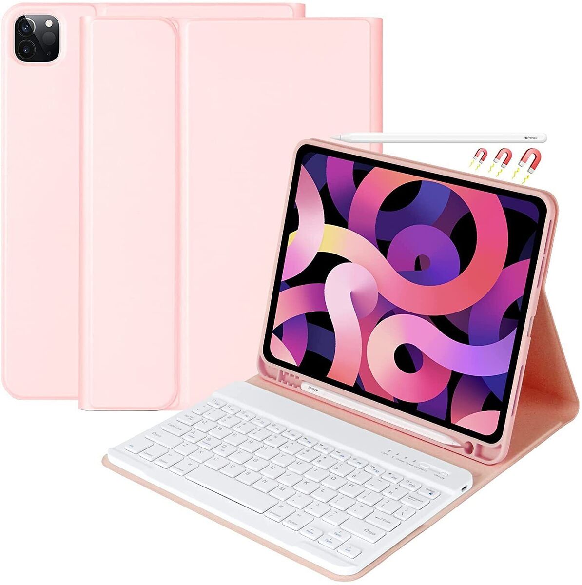 iPad Air 5th/4th Gen, Detachable Bluetooth Keyboard with iPad Air 5th/4th Gen, Detachable Bluetooth Keyboard with