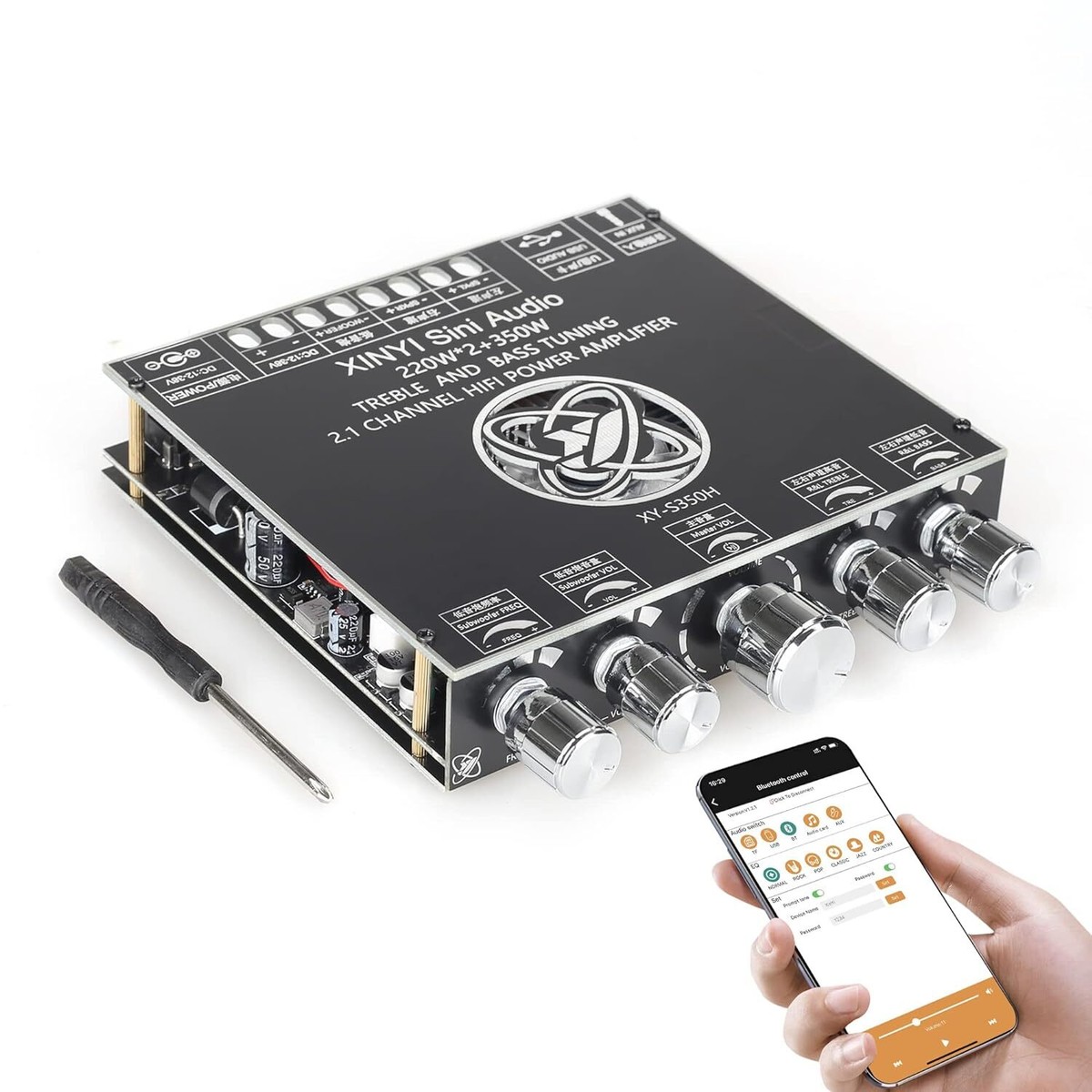 Xy-s350h 220W*2+350w 2.1 Bluetooth Power Amplifier Board Support