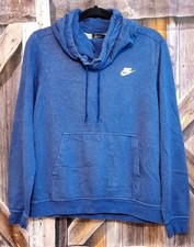 Nike Women's Cowl Funnel Neck Hooded Sweatshirt Sz Medium Purple