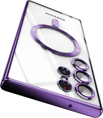 For Samsung Galaxy S25 S24 Ultra Edge Plus Clear Case Magnetic Mag Safe Cover - Picture 17 of 20