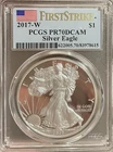 2017 W American Silver Eagle Proof PR70DCAM (PCGS) First Strike