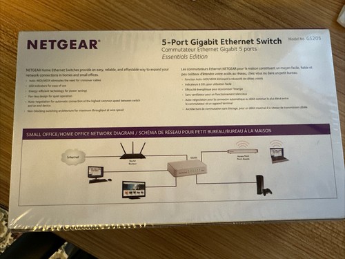 NETGEAR 5-Port Gigabit Ethernet Unmanaged Switch (GS205) - Desktop or Wall Mount - Picture 2 of 2