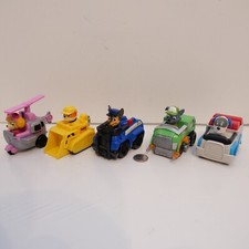 Paw Patrol Robo Dog Chase Rubble Skye Rocky Racer Toy Car Truck Vehicle Lot of 5