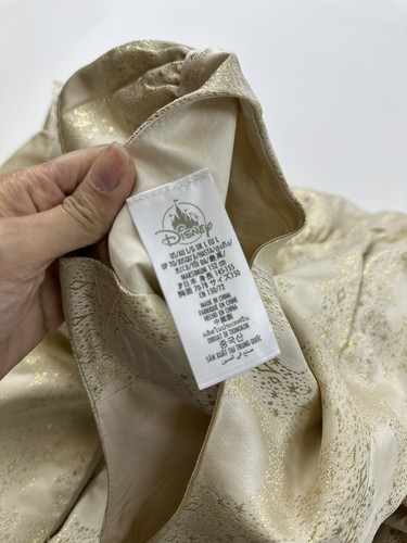 Disney Store Princess Dress Girls L Large Gold Glittery Brocade Easter - Picture 5 of 12