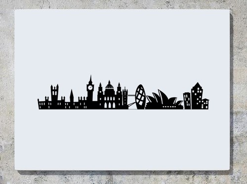 Australia Skyline Sydney Opera House Buildings Decal Wall Art Sticker Picture - Picture 4 of 8