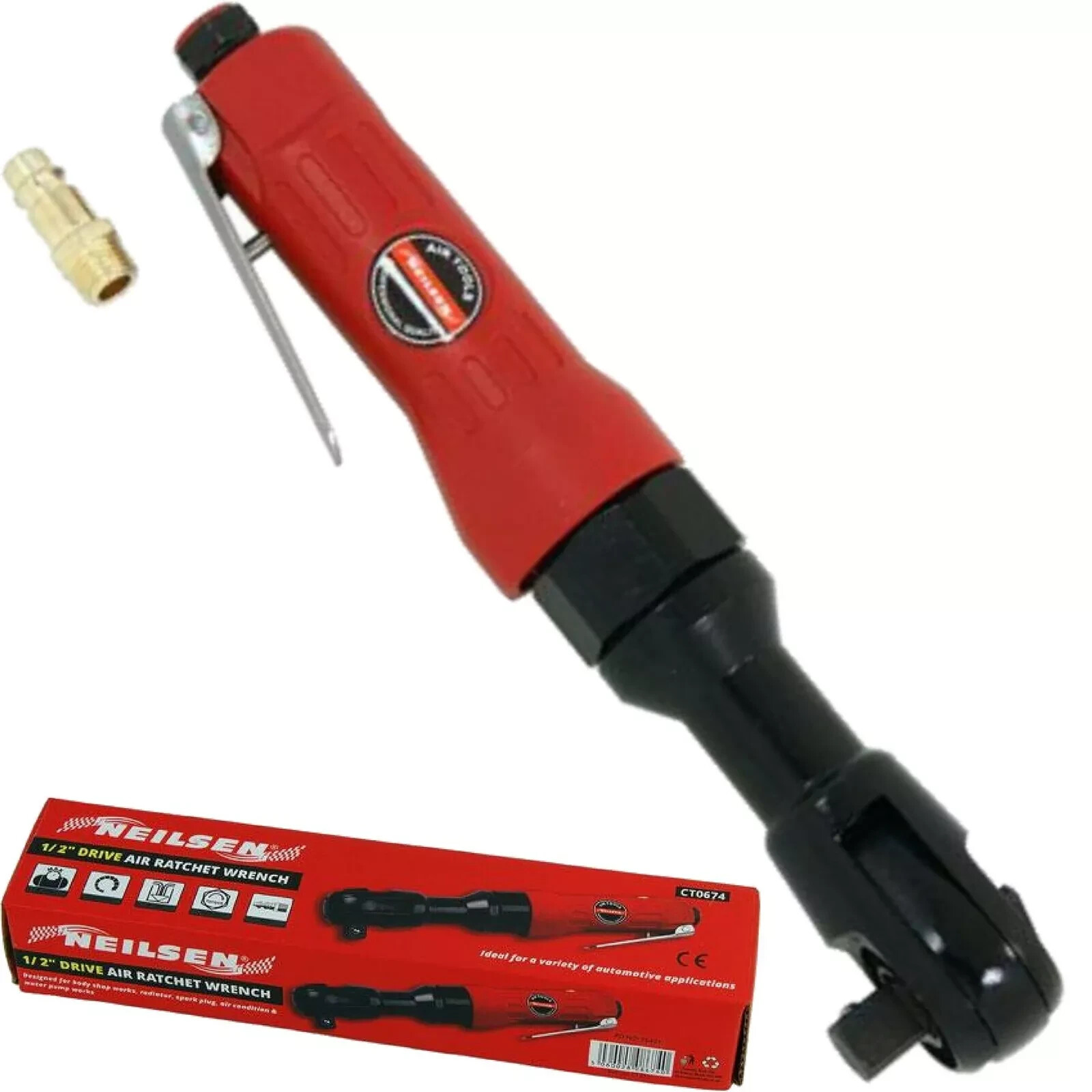 Neilsen Air Socket Ratchet Wrench For Compressor 1/4"" BSP  1/2"" Drive Tool