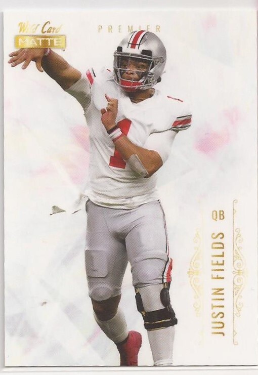 2021 Wild Card Matte Retail White #MBC-2 Justin Fields