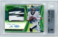 🏈 JALEN HURTS 2020 CERTIFIED GREEN RPA AUTO JERSEY PATCH RC # 5 BGS 9 MINT 🔥