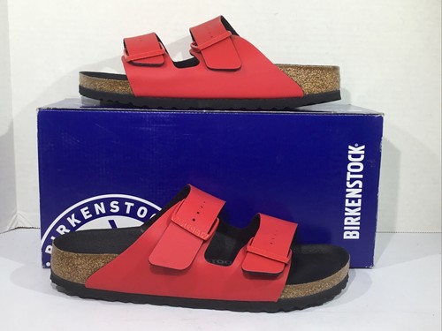 Birkenstock Womens Size 7 EU 38 Narrow Arizona Icy Active Red Sandals Y23-1730