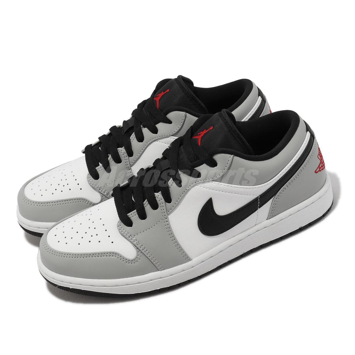  Nike Men's Shoes Air Jordan 1 Low Light Smoke Grey 553558-030  (Numeric_10)