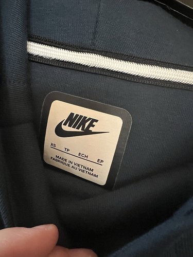 NWT Nike Women's Sportswear Tech Fleece Oversized Hoodie Dark Teal Green X Small - Picture 3 of 5
