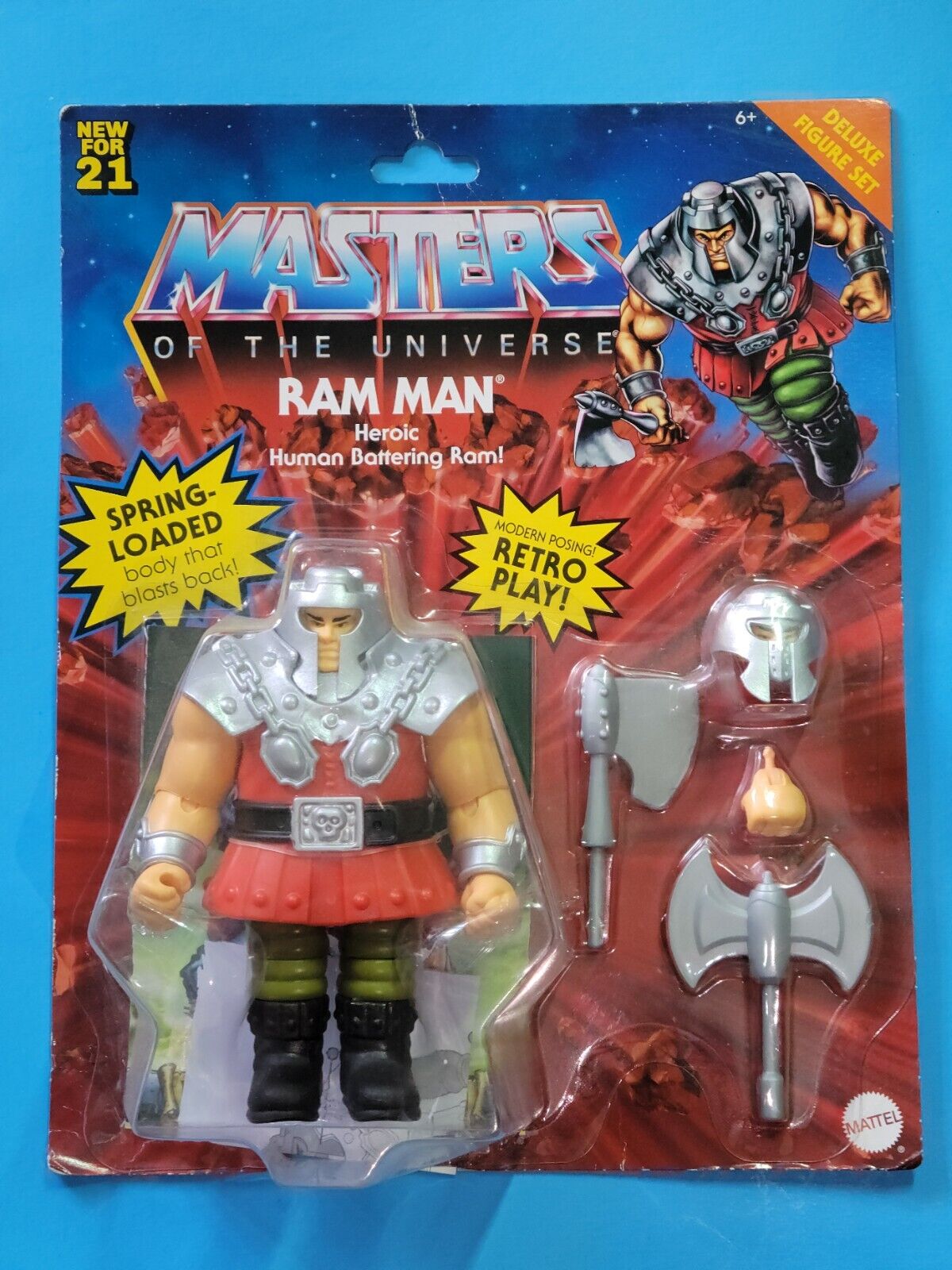 Mattel MOTU Masters of the Universe Origins Ram Man Deluxe Action Figure 2021