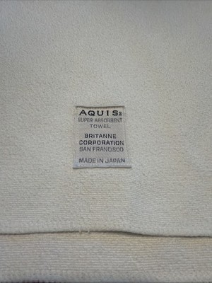 Aquis Hair /Gym Towel Fast Drying Super Absorbent San Francisco 34X18 White