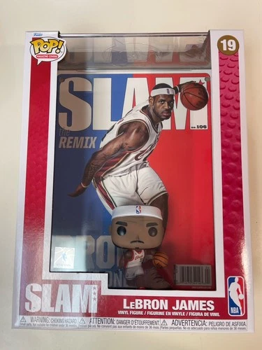 NBA SLAM LeBron James Funko Pop! Cover Figure #19 with Case