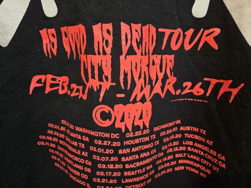 City Morgue As Good As Dead Tour Hoodie Adult Size XL 2020 Official Event Merch - Picture 9 of 15