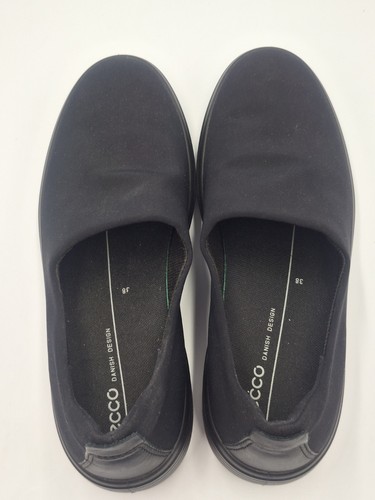 ECCO Black Soft 7 WomensWedge Slip on Comfort Sneakers Size EU 38/US 7.5-8 NWOT - Picture 5 of 7