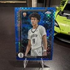 2025-26 Topps Chrome Basketball BLUE X-Fractor Nolan Traore Rookie Card #269